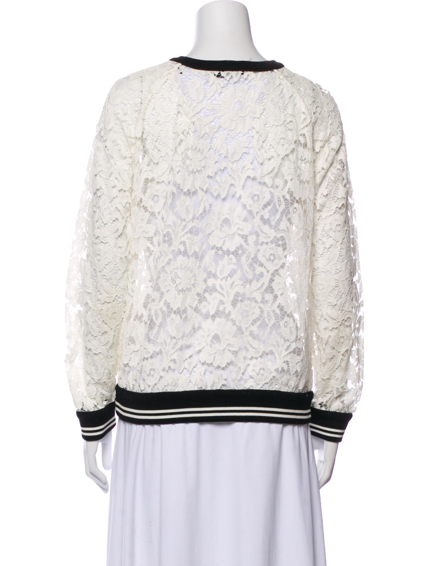 Valentino Lace Lace Pattern Sweatshirt
